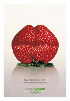 adv - coop - lips Food Art, Coop, Fotografia, Website Design, Design Graphique, Creative Advertising, Creative Ads