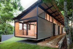 IN THE BOX | Modern Steel Shipping Container Home | Connex House | Recycle | Repurposed | #container Arquitetura, Shed, Industrial Exterior, Exterior Design