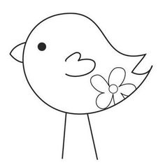 bird with flower Bird, Colouring Pages, Doodle Art, Doodles, Birds, Coloring Pages