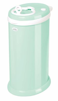 The Ubbi diaper pail is made of steel with an airtight lid to achieve maximum odor control. It is equipped with rubber seals, designed to lock odors inside the pail, and a sliding lid that minimizes air disruption. This award-winning nursery essential offers the convenience and value of utilizing any standard trash bag, making it the easiest disposable system to load, use, and empty. Sleek and modern, the Ubbi diaper pail includes a child-proof lock and is available in an array of colors and pat Ubbi Diaper Pail, Disposable Diapers, Trash Bag, Diaper Genie, Baby Essential List, Childproofing, Diaper Pail, Diaper