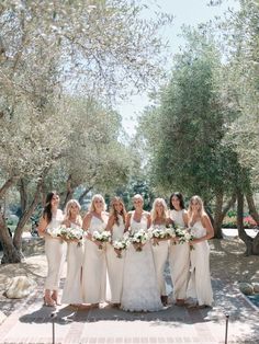 Elegant California Bridesmaids In Neutral Dresses #californiawedding #neutralbridesmaids #bridesmaidsdresses #bridesmaidinspo #whitebouquets Wedding Photos, Instagram, Wedding Inspiration, Bridal Squad, Wedding Season