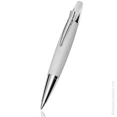 The white Faber-Castell E-Motion Guilloche Rhombus ballpoint pen. A stunning, unique, quality pen. Free first class UK delivery. Available as a fountain pen, rollerball and mechanical pencil too. We also ship worldwide. #pens #fountainpens #fabercastell #penaddict #writing Mechanical Pencil, Mechanical Pencils