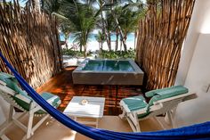 Beach front room | CABANAS TULUM HOTEL Cancun, Beach Front House