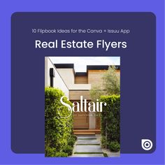 10 Flipbook Ideas for the Canva + Issuu App...Real Estate Flyers Real Estate Flyers, Flyers, Flyer