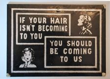 Vintage Beauty Shop Salon Hairdresser Barber Retro Sign Salon Style, Hairdresser, Salon Quotes