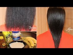 Fix Damaged Hair Instantly Banana Hair Mask - YouTube Deep Conditioning Hair Treatment, Hair Conditioning Treatment, Natural Hair Growth Tips, Natural Hair Care Treatments, Dry Hair Care