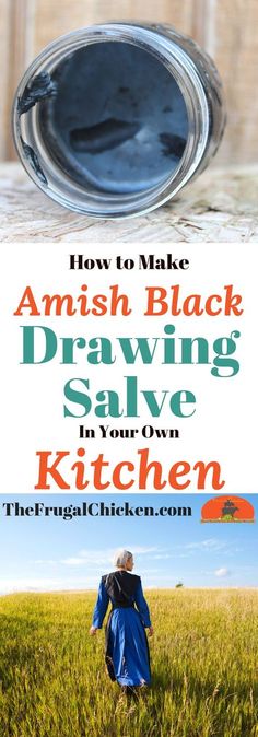 Love Amish Black Drawing Salve? It's been used for centuries - and with this recipe, you can make it yourself! Natural Home Remedies, Home Remedies, Tinctures, Herbal Remedies, Herbal Medicine, Apothecary, Homeopathic