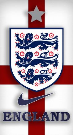 the england logo on a flag background