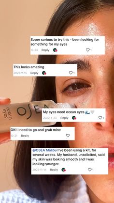 Clinically proven +  beauty editor-approved ✨Sea for yourself why everyone loves our award-winning Ocean Eyes Serum. Body Care, Eyes, Serum, Make Up, Makeup, Makeup Tips, Defying, Eye Area