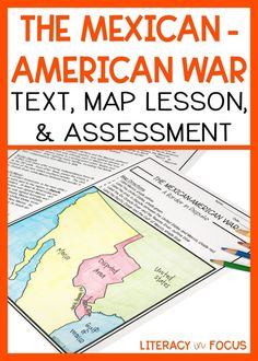 Upper Elementary Resources, Latin American Studies, Mexican American War, American War, Map Activities, Social Studies Curriculum