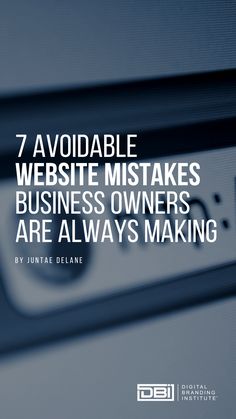 Websites are key to digital branding. Your brand will reach a far greater audience digitally than it ever will in real life. Most business owners, however, make critical mistakes with their websites that jeopardize the effectiveness of their digital brand. And the worst part is, these mistakes are easily avoided. https://digitalbrandinginstitute.com/?p=12721  #businessmistakes #digitalbranding #digitalmarketing Design, Website Mistakes, Online Business, Branding Strategies
