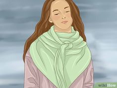 the way around, so that it’s in front again. Drape it loosely – you don’t Worn, Hood, Infinity Scarf, Trendy, Picture, Aurora Sleeping Beauty, Infinity