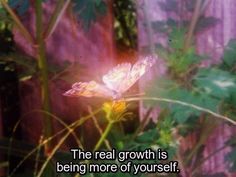 the real growth is being more of yourself than you are growing in your own garden