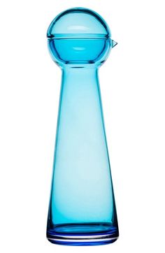 Sagaform 'Birdie' Glass Carafe & Stopper Decoration, Aqua, Inspiration, Dish Soap Bottle, Carafe Design