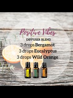positive vibes diffuser blend - bergamot, eucalyptus, wild orange Diy, Essential Oils 101