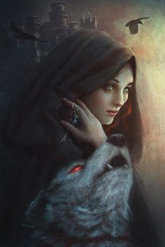 Sansa by LiliaOsipova Queen, Portrait, Fantasy Art, Art, Fan Art, Fire Art, Fantasy Novels, Fantasy, Wolf
