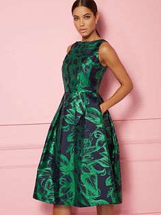 Eva Mendes, Occasion Dresses, Printed Sheath Dresses, Tie Dress, Fit And Flare Dress