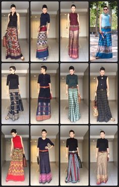 Thai Clothes, Thai Traditional Clothing, Traditional Thai Clothing, Thai Dress, Thai Fashion, Thai Traditional Dress, Kebaya Modern Dress, Ethnic Outfits