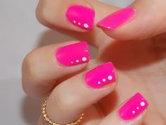 Pink Nail Art Designs, Pink Nail Art, Trendy Nail Art