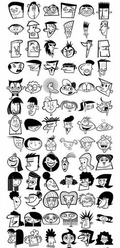Doodles, Cartoon Art Styles, Cartoon Sketches, Cartoon Faces