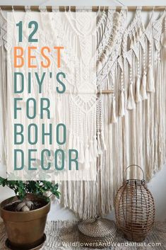 the best diy's for boho decor