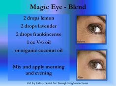 Want younger looking eyes and skin naturally - Magic Eye Blend using Young Living Essential Oils of Lemon, Lavender, Frankincense (I also use on the rest of my face). Thank you to younglivingconnect for this great info-graphic. www.theamazingway.com/#!essential-oils/cvh5 Young Living Oils, Essential Oil Blends, Mascara, Young Living Essential Oils, Natural Essential Oils, Yl Essential Oils, Essential Oil Remedy, Eye Cream