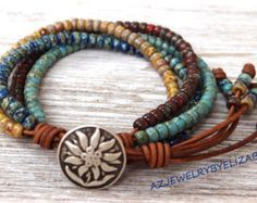 The Perfect Leather Wrap Bracelet For door AZJEWELRYBYELIZABETH Leather Wrap Bracelet, Leather Bracelet, Leather Jewelry