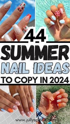 summer nail ideas, summer nails, summer beach nails, vacation nails, summer nail designs, summer nail inspo