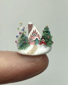 Vintage Christmas, Dollhouse Christmas, Miniature Christmas, Christmas Figurines, Christmas Minis, Christmas House