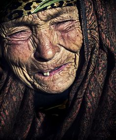 "Harvester of Sorrow", portrait by Slim Letaief. Such sadness and pain. Old People, Old Women, Elderly