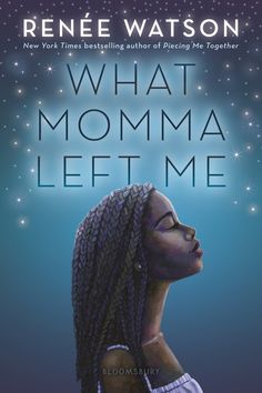 the cover of what momma left me by renie watson, featuring an illustration of a woman's head with braids