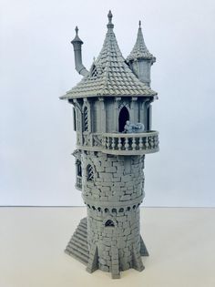 a model of a castle made out of clay