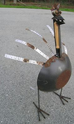 METAL CHICKEN / TURKEY recycled welded metal art by ralphpossa1, $35.00 Metal Chicken, Chicken Coop