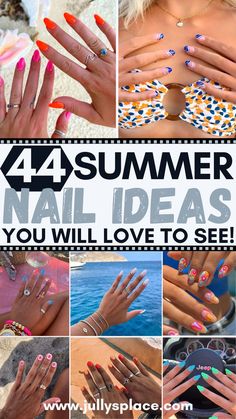 summer nail ideas, summer nails, summer beach nails, summer nail designs