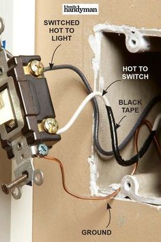 Wire Switch, Household Hacks, Electric House