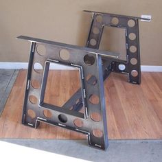 A perfect A frame mechanical style computer desk frame for the engineer, computer nerd, or someone who remembers building things from an Erector set as a kid. This base has solid steel construction and is strong enough to support the heaviest of table tops with ease. Made from heavy Vintage Industrial, Computer Desk, Industrial Table, Industrial Design Furniture