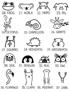 an illustrated poster with different animals and numbers