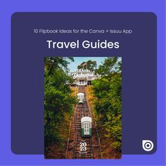 10 Flipbook Ideas for the Canva + Issuu App...Travel Guides Dubuque, Travel Guides, Photo Album, App, Canvas, 10 Things, Inspiration