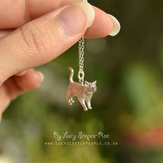 Silver Cat Pendant, Tom Y Jerry, Lucky Jewelry, Cat Pendant, Desain Signage, Silver Cat, Cat Pendants, Cat Jewelry, Handmade Gold