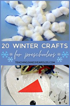 This collection of preschool winter crafts is pure fun! Perfect for the classroom or the kitchen table, and as part of your winter theme. #winter #crafts #preschool #3yearolds #4yearolds #art #teaching2and3yearolds Winter, Toddler Crafts, Winter Crafts For Kids, Winter Crafts Preschool, Preschool Winter, Holiday Projects, Winter Crafts, Winter Preschool, Crafts For Kids