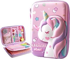 Ipad, Kawaii, Kawaii Stationery, Pencil Cases For Girls, Cute Pencil Case, Pen Case, Pencil Bags, Unicorn Pencil Case, Pencil Case