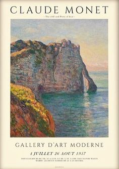 an advertisement for the exhibition called galade monet