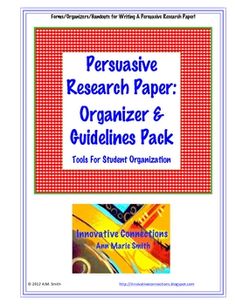 the persutive research paper organizer and guidelines pack