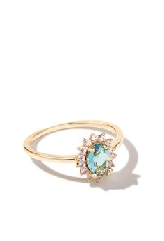Yellow Gold Ring w/ Aqua Blue Cubic Zirconia Oval Cut | Luck by Oomiay – Oomiay Jewelry Lady, Rings, Diamond Are A Girls Best Friend, 925 Sterling Silver, Moonstone Crystal, Gold Rings, Jewels, Yellow Gold Rings, Affordable Jewelry