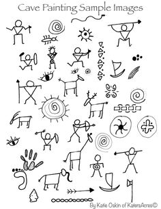 Design, Art Lessons, Prehistoric, Cave Drawings, Art For Kids, Doodle Inspiration, Cave, Stone Age Activities, Grafiti