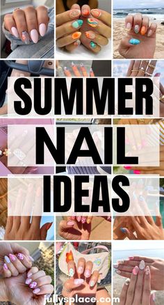 summer nails, summer nail ideas, summer beach nails, acrylic summer nails, long summer nails, short summer nails Tropical Flowers, Nail Color Trends