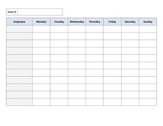 Blank Weekly Work Schedule Template Planners, Organisation, Cleaning Schedule Templates, Schedule Templates, Weekly Schedule Printable, Shift Schedule, Weekly Schedule Template Excel, Schedule Printable, Cleaning Schedule