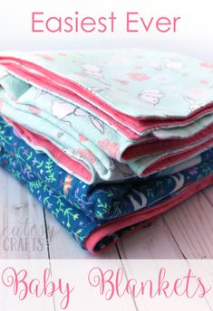 How to make a blanket for a baby out of flannel. Great beginner sewing project! Sewing Projects, Amigurumi Patterns, Sewing Projects For Beginners, Sewing For Beginners, Sewing Hacks, Sewing Crafts, Easy Sewing