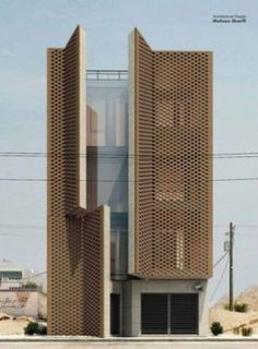 an architecturally designed building in the desert