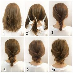 Fashionable Braid Hairstyle for Shoulder Length Hair4 Diy Hairstyles, Hairstyle Tutorials, Braided Hairstyles, Hair Tutorials For Medium Hair, Hair Updos, Updo, Coiffure Facile